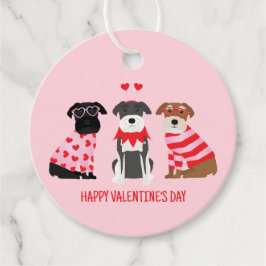 Happy Valentines Day Schnauzer Hunde Geschenkanhänger