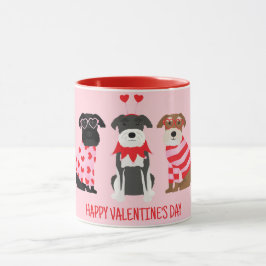 Happy Valentines Day Schnauzer Hunde Tasse