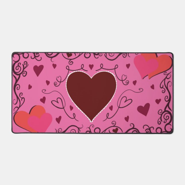 Happy Valentine's Day  Schreibtischunterlage (Vorderseite)