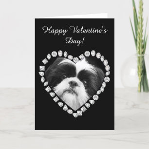 Happy Valentine's Day Shih Tzu Grußkarte Feiertagskarte