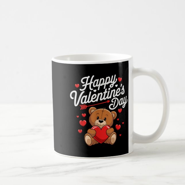 Happy Valentines Day Shirts Women Cute Valentine  Kaffeetasse (Rechts)