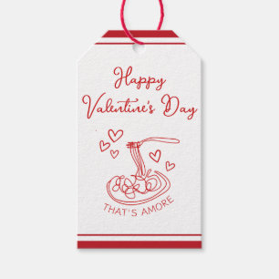 Happy Valentine's Day Simple That's Amore Red Geschenkanhänger