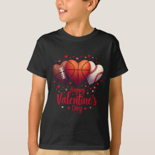 Happy Valentines Day Sketch Sell Foll Jungs Mönche T-Shirt