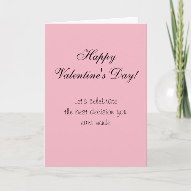 Happy Valentine's Day Spaß Funny Card Liebe Karte (Vorderseite)