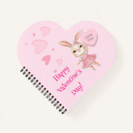Happy Valentine's Day Spiral Notebook Notizbuch