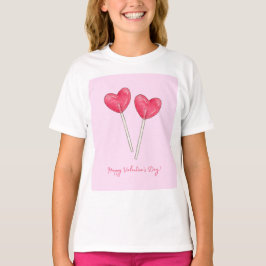 Happy valentine's day Sweet candy Herz Lollipop T-Shirt