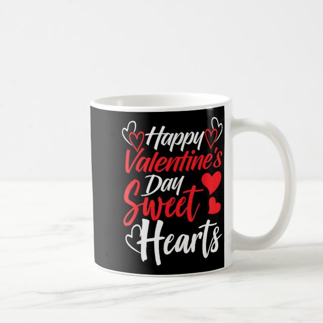 Happy Valentine's Day Sweet Hearts Couples Valenti Kaffeetasse (Rechts)