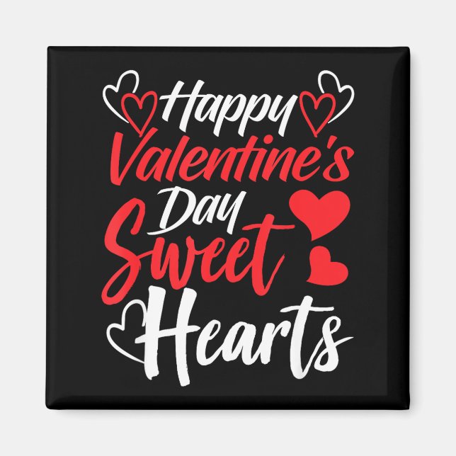 Happy Valentine's Day Sweet Hearts Couples Valenti Magnet (Vorne)