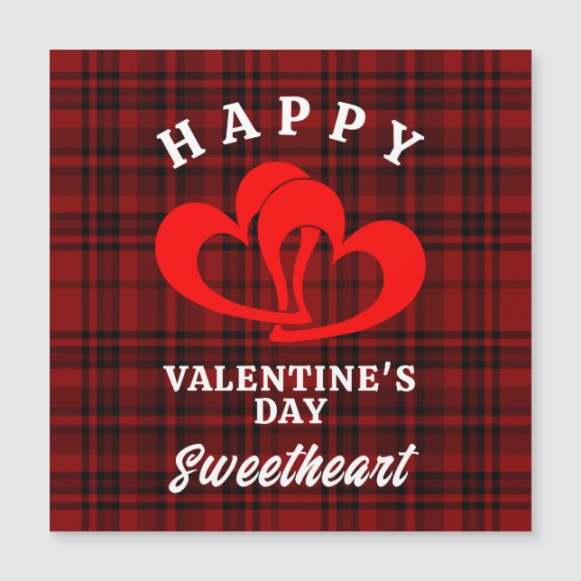 HAPPY VALENTINE'S DAY SWEETHEART MAGNETEINLADUNG (Vorderseite)