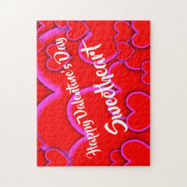 Happy Valentines Day Sweetheart Romantische Sitte Puzzle