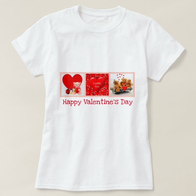 Happy Valentines' Day T - Shirt (Design vorne)