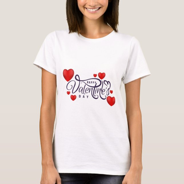 Happy Valentine's Day T-Shirt (Vorderseite)