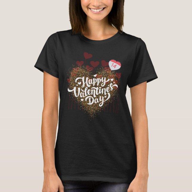 Happy valentines day T-Shirt (Vorderseite)