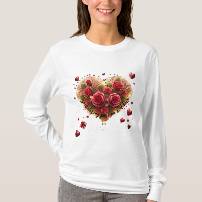 Happy Valentine's Day T-Shirt (Vorderseite)