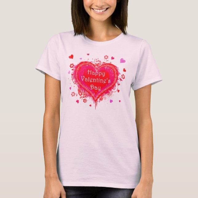 Happy Valentine's Day T-Shirt (Vorderseite)