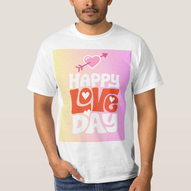 Happy Valentine's Day T-Shirt (Vorderseite)