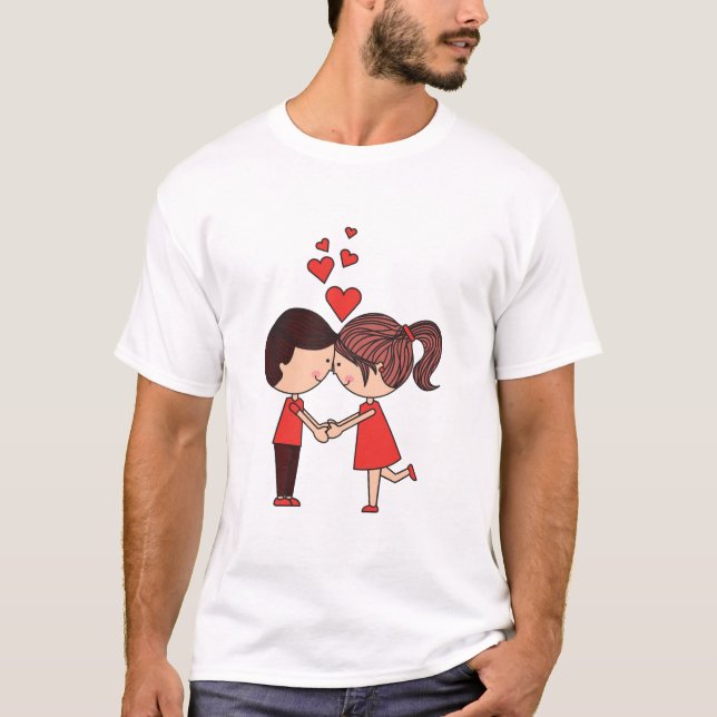 Happy Valentines Day T-Shirt (Vorderseite)