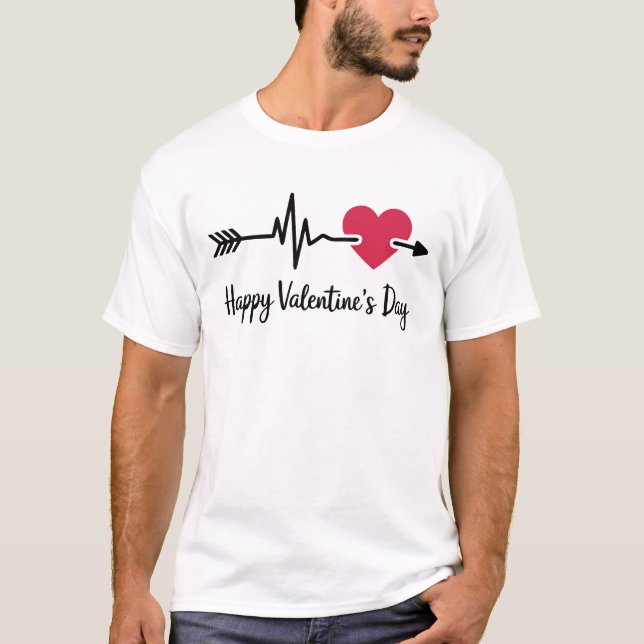 Happy Valentine's Day T - Shirt Design (Vorderseite)