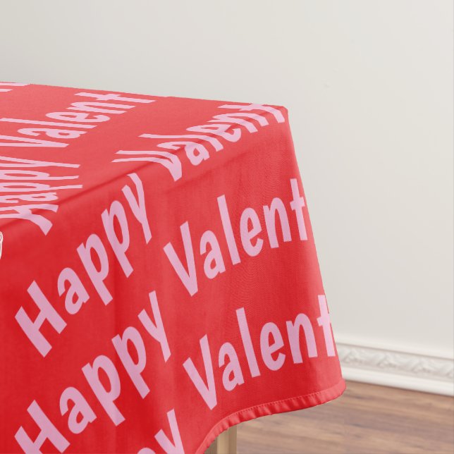 Happy Valentine's Day Tablecloth Red Tischdecke (Beispiel)