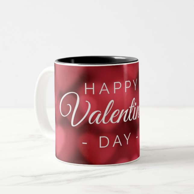 Happy Valentine's Day Tasse (Vorderseite Links)