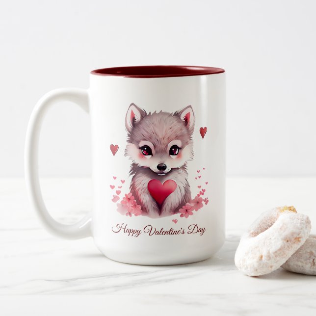 Happy Valentine's Day Tasse (Mit Donut)