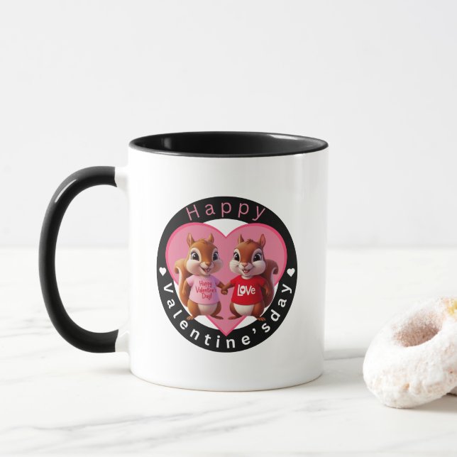 Happy valentine's day Tasse (Mit Donut)