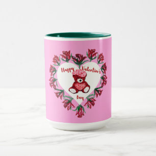 Happy Valentine's Day Teddy Bären Coffee Tasse