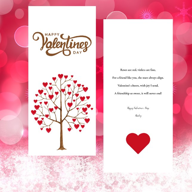 Happy Valentines Day to a Friend Flat Card (Von Creator hochgeladen)