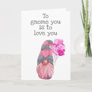 Happy Valentine's Day to Gnome Sie ist zu Liebe Si Karte
