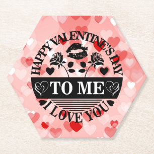 Happy Valentine's Day to me I Liebe You-58771 Untersetzer