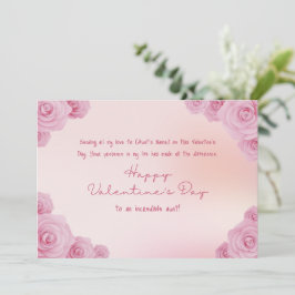 Happy Valentines Day to My Tante Feiertagskarte