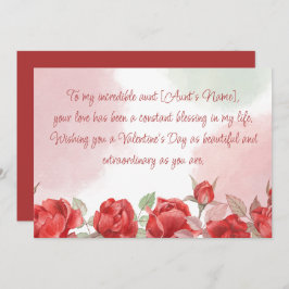 Happy Valentines Day to My Tante Feiertagskarte