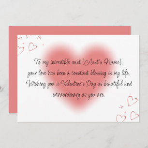 Happy Valentines Day to My Tante Feiertagskarte