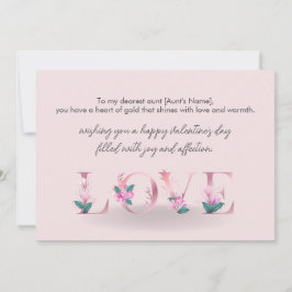 Happy Valentines Day to My Tante Feiertagskarte