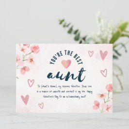 Happy Valentines Day to My Tante Feiertagskarte