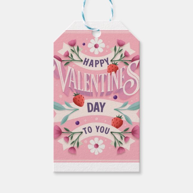 Happy Valentines Day to You Geschenkanhänger (Vorderseite)