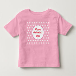 Happy Valentine's Day Toddler's T - Shirt (Rot)