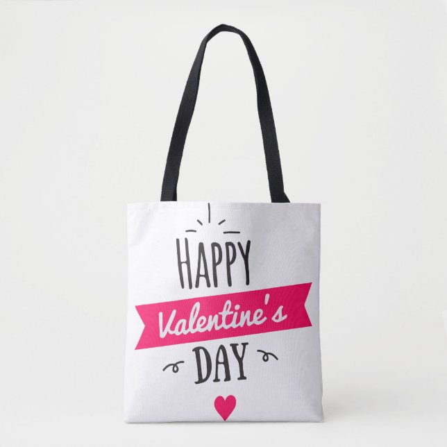 Happy Valentine's Day Tote Bag (Vorderseite)