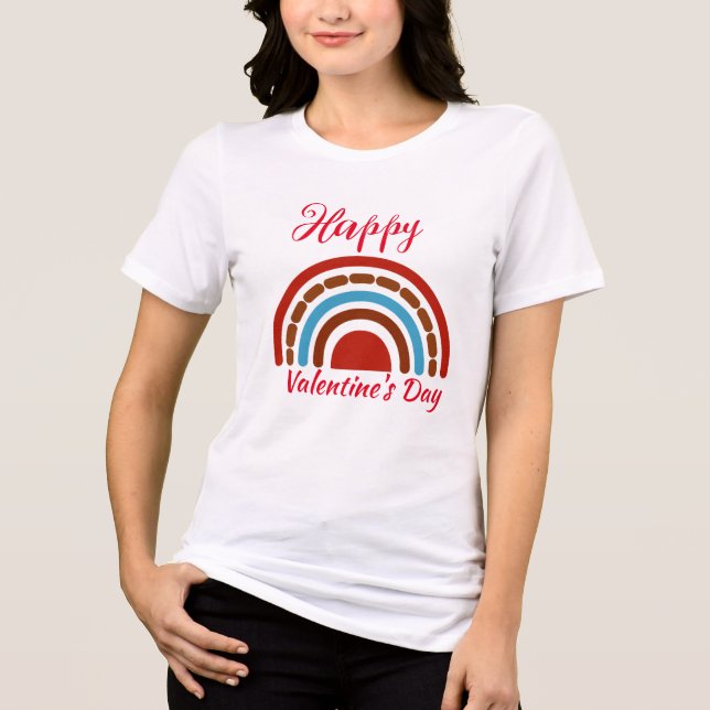  Happy Valentine's Day   Tri-Blend Shirt (Vorderseite)