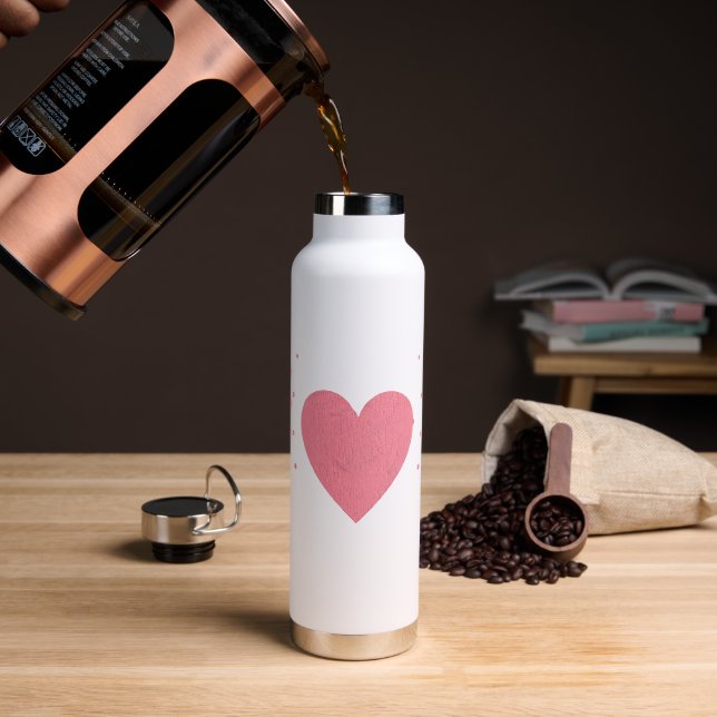 Happy Valentines Day Trinkflasche (Kaffee)