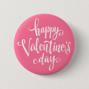Happy Valentine's Day Typografy   Schaltfläche But Button