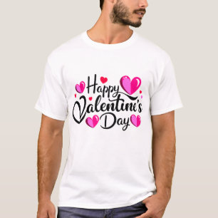 Happy Valentine's Day Typografy T - Shirt Design