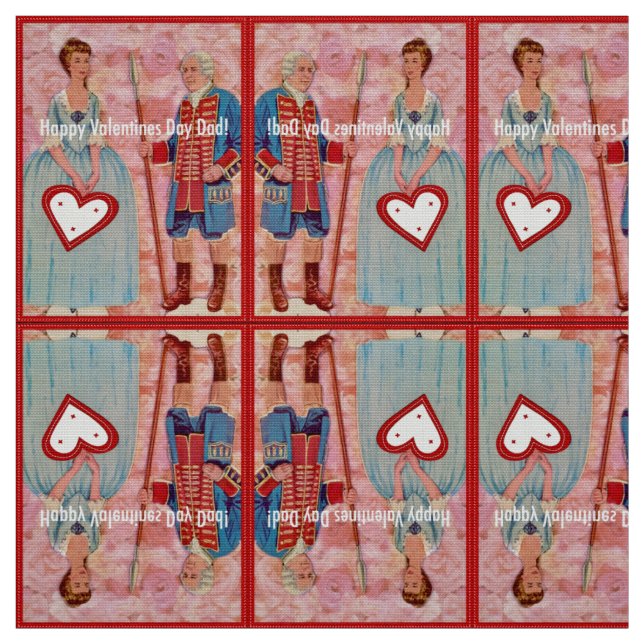 Happy Valentines Day Vater Stoff (Muster)