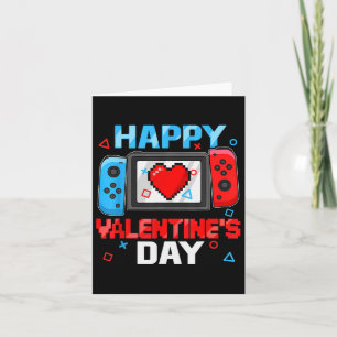 Happy Valentines Day Video Game Controller Herz T Karte