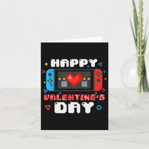 Happy Valentines Day Video Game Controller Herz T Karte