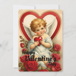 Happy Valentine's Day Vintag Cupid Feiertagskarte