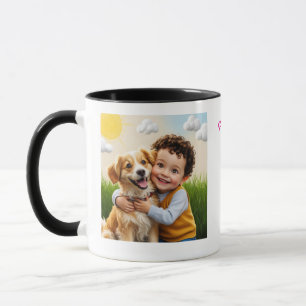 Happy Valentines Day vom Hund Golden Retriever Tasse