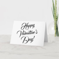 Happy Valentine's Day weiße schwarze elegante Dreh