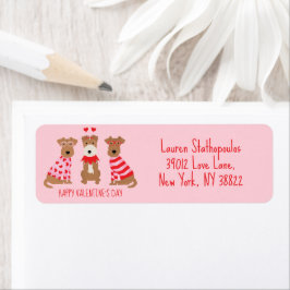 Happy Valentines Day Welsh Wire Fox Terrier Dogs