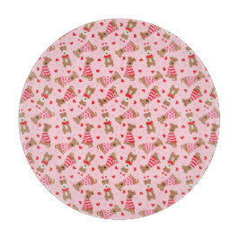 Happy Valentines Day Welsh Wire Fox Terrier Dogs Schneidebrett